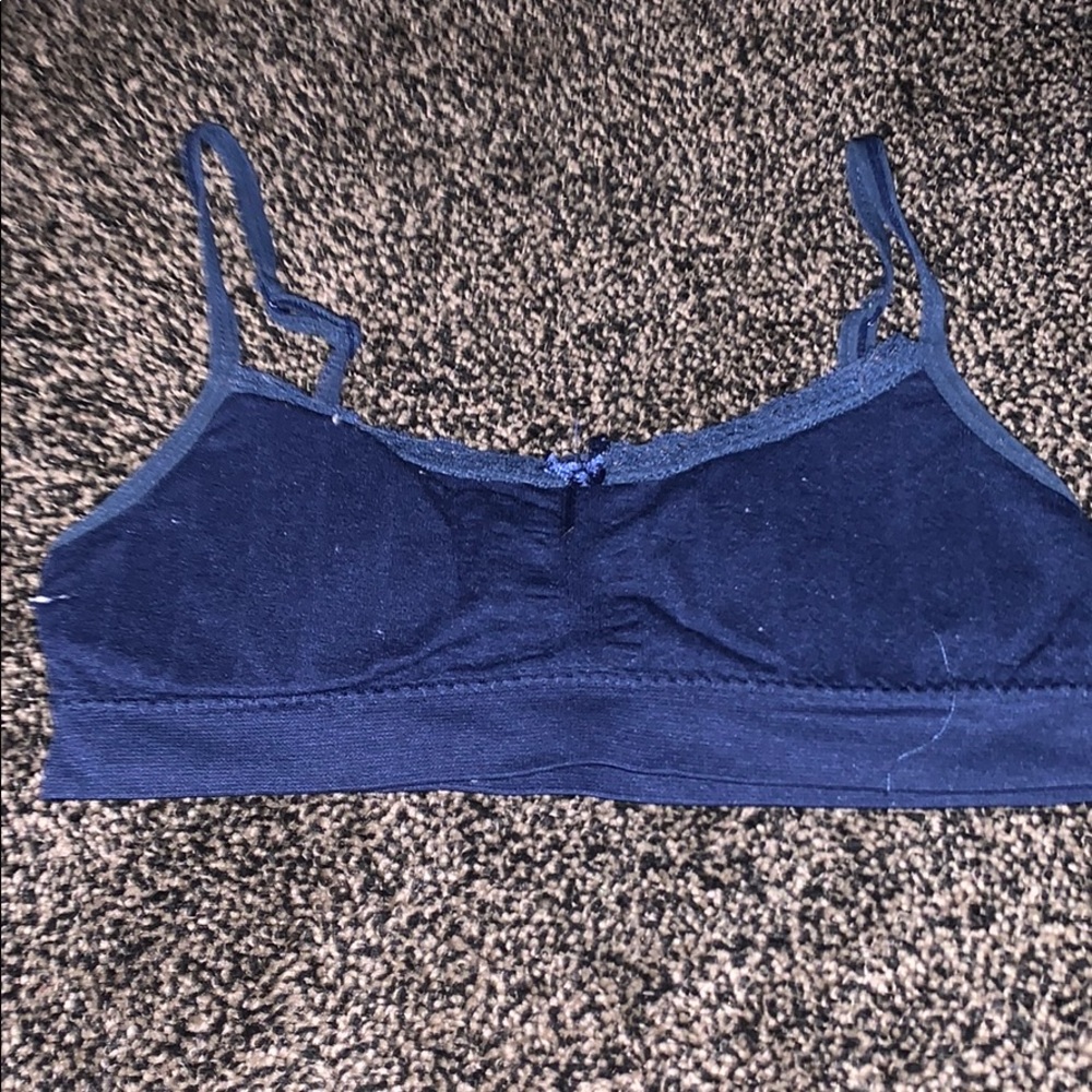A blue bra